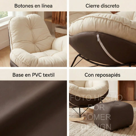 Sillon Mecedor Silla Mecedora Sitial Talla L Con Raposa Pie - tienda en línea