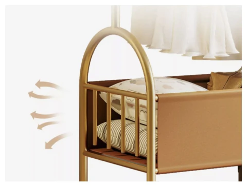 Imagen de Perchero Organizador De Ropa 80x34x173 Cm Multifuncional