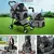 Imagem do Pet Dog Stroller Foldable Travel Carrier Strolling Cart Cat Dog Pushchair Jogger Dog Pram Cat Buggy with 4 Wheels and Rain Cover