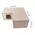 Hamster House with Multi Chambers Wooden Hideout Nesting Habitat for Gerbils Chinchillas Young Guinea Pigs Small Animals - Pet Encanto