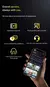 Aochuan estabilizador gimbal portátil de 3 eixos para smartphone com luz de pre - Foca Store