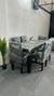 Juego de Comedor – Mesa + 6 Sillas tela antidesgarro