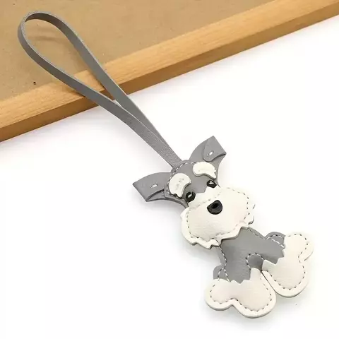 Llavero Schnauzer Gris