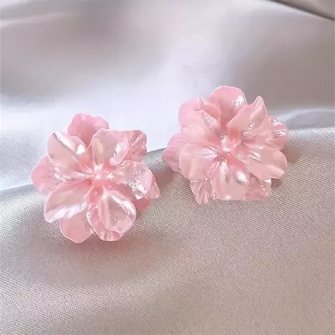 Aros Camelia Rosados