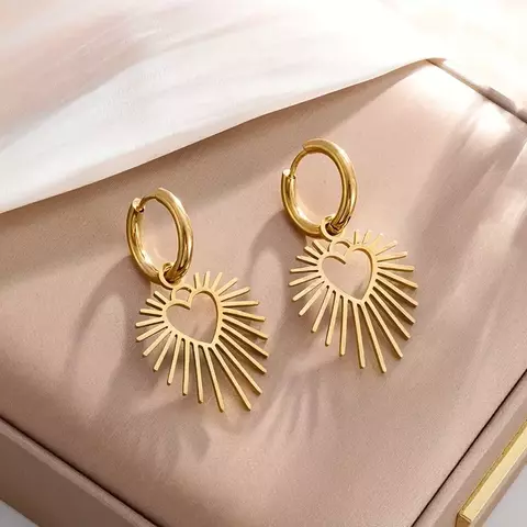 Aros Corazón Sol - comprar en línea
