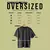 Imagem do Kit 5 Peças Camiseta Oversized Masculina Básica Streetwear Confortável e Estilosa - Moda Casual e Urbana