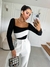 Body Feminino Bicolor Elza Ref;958 (12345670018924135289)