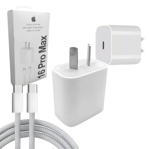 CABEZAL IPHONE 16 PRO MAX 35W CON CABLE - comprar online