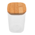 Pote De Vidro Borossilicato Com Tampa Bambu 1,1 Litros Vd20267 MimoStyle - comprar online