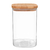 Pote De Vidro Borossilicato Com Tampa Bambu 1,1 Litros Vd20267 MimoStyle