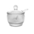 Açucareiro Cristal com Colher Pearl 10x8x7cm 28379 Wolff na internet