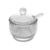 Açucareiro Cristal com Colher Pearl 10x8x7cm 28379 Wolff - comprar online
