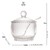 Imagem do Açucareiro Cristal com Colher Pearl 10x8x7cm 28379 Wolff