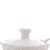 Açucareiro Porcelana com Tampa e Colher Alto Relevo Branco 10,5x9,5cm 18100 Wolff na internet