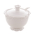 Açucareiro Porcelana com Tampa e Colher Alto Relevo Branco 10,5x9,5cm 18100 Wolff - comprar online