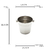Imagem do Balde para Gelo de Aço Inox Prime 12cm/900ml 2232 Lyor