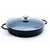 Caçarola Baixa Redonda Preta Com Tampa De Vidro 30cm PA9000-30P Hércules - comprar online