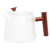Chaleira Vidro Borossilicato Resistente ao Calor Martelado Alça Bambu 750ml 29354 Wolff - Francoi Presentes