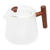 Chaleira Vidro Borossilicato Resistente ao Calor Martelado Alça Bambu 750ml 29354 Wolff - comprar online