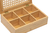 Caixa Para Chá/Especiarias De Bambu e Palhinha Bm24029 Mimo Style