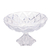 Centro de Mesa Cristal com Pé Deli Diamond 32,5x19,5cm 4431 Lyor