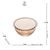 Jogo Bowls Cristal 4 peças Pearl Âmbar 14cm 28229 Wolff - Francoi Presentes