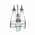 Jogo Galheteiro Vidro 4 Peças com Suporte Metal Preto 200ml/80ml 7088 Lyor - comprar online