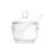 Meleira Cristal com Colher Pearl 10x8x7cm 28380 Wolff na internet