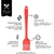 Pincel Culinário Silicone Vermelho SN1740 Mimostyle
