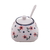 Pote de Cerâmica com Colher Vintage Flores 10cm x 8cm 17809 Wolff - comprar online
