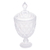 Potiche Com Pé De Cristal Diamond Transparente 7770 Lyor - comprar online
