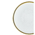 Prato Sobremesa Cristal com Borda Dourada Linen 21cm 27810 Wolff - Francoi Presentes