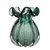 Vaso de Vidro Italy Verde Esmeralda 13cm x 17cm 29017 Wolff na internet