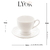 Imagem do Xícara de Chá de Porcelana New Bone Butterfly Flower 200ml Com Pires 220127 Lyor