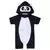 Macacão Curto Fantasia Panda Infantil com Bordado no Capuz - Até 24 meses - comprar online