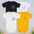 Body Manga Curta com Bordado de Bolsinho para Bebês Menino até 12 Meses - comprar online