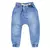 Calça para Bebê Jeans Jogger Cordão Tracejado Azul Claro 12 Meses - TutuBaby