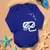 Body de Bebê Proteção Uv50+ Manga Longa Mergulhador Royalblue até 12 Meses - comprar online