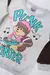 Conjunto Moletom Infantil Bege/Marrom Manga Peluciada