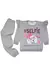 Conjunto Moletom Cinza Cachorrinha Pink Menina Infantil Frio - TutuBaby