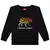 Conjunto Infantil Kyly Moletom Peluciado Preto Laranja Kids - TutuBaby