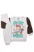 Conjunto Moletom Infantil Bege/Marrom Manga Peluciada - loja online