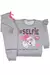 Conjunto Moletom Cinza Cachorrinha Pink Menina Infantil Frio - comprar online