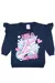 Imagem do Conjunto Moletom Azul Pink Menina Peluciado Adorável Inverno
