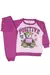 Conjunto Moletom Rosa Ursinha Fashion Estilosa Inverno Frio