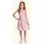 Vestido Menina Rosa Soltinho com Estampa Verão e Manguinha