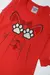 Vestido Moletom Flanelado Vermelho Menina com Pegadas Lindo na internet