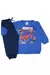 Conjunto Moletom Azul Bebê Menino Monster Truck Inverno Frio