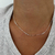 Collar con Cubic Acero Blanco - comprar online