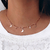 Choker con Lunas y Cubic 38-42cm - comprar online
